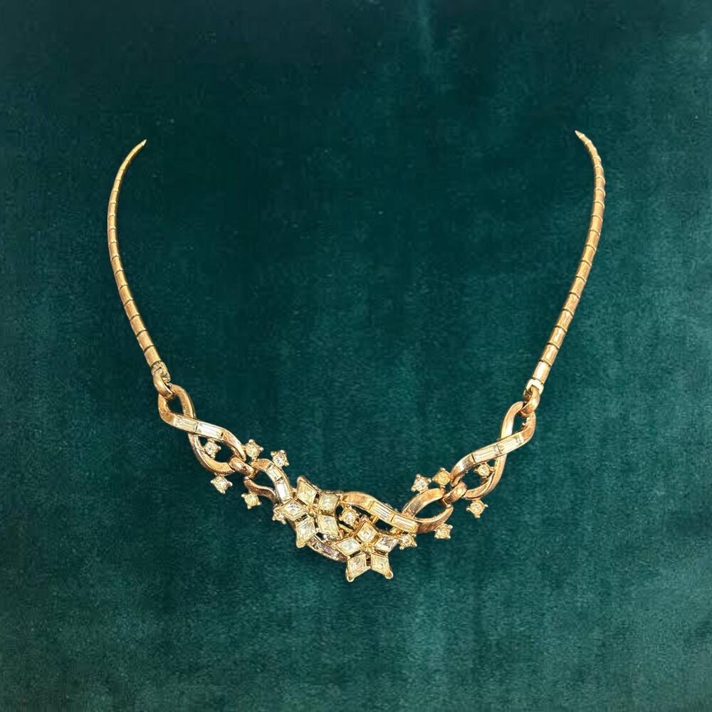 Alfred Philippe for Trifari Rhinestone Necklace